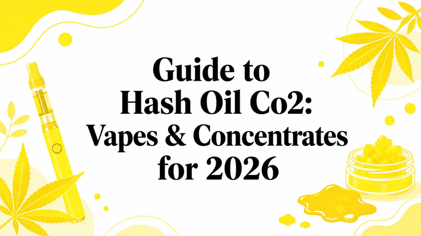 Guide to Hash Oil Co2: Vapes & Concentrates for 2026