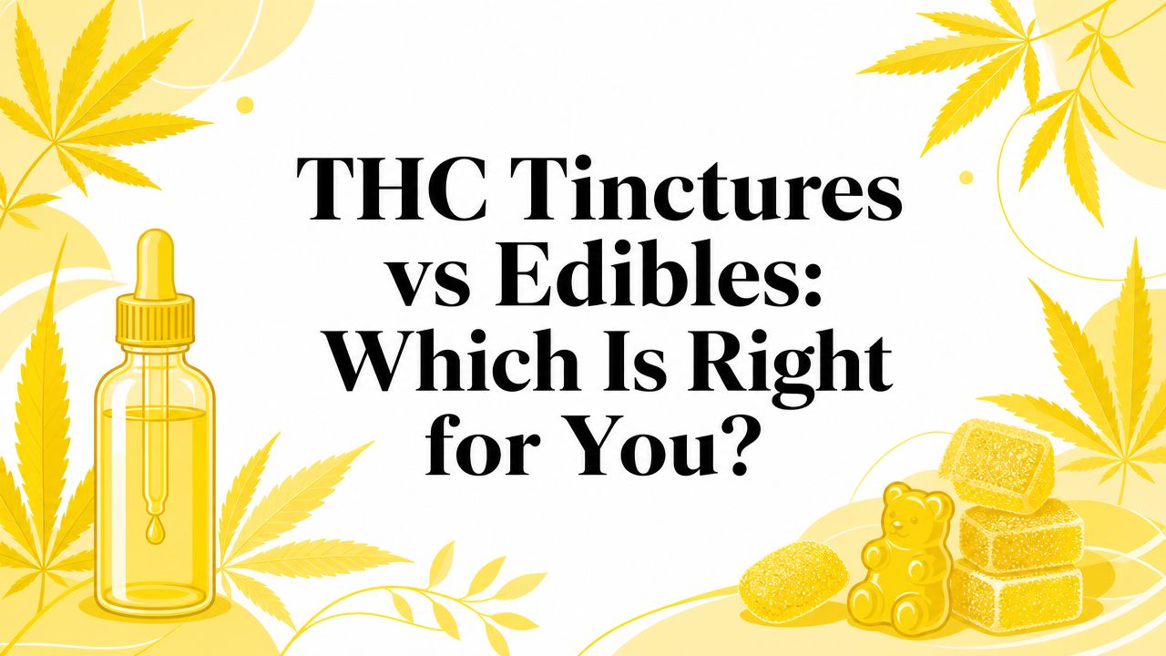 THC Tinctures vs Edibles: Which Is Right for You?