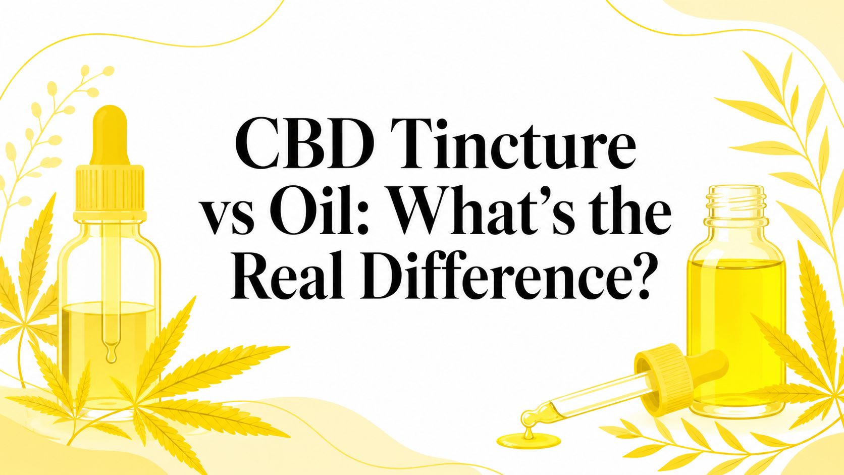 CBD Tincture vs Oil: What's the Real Difference?