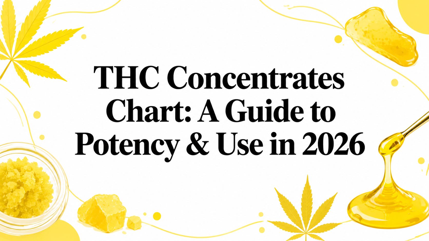 THC Concentrates Chart: A Guide to Potency & Use in 2026