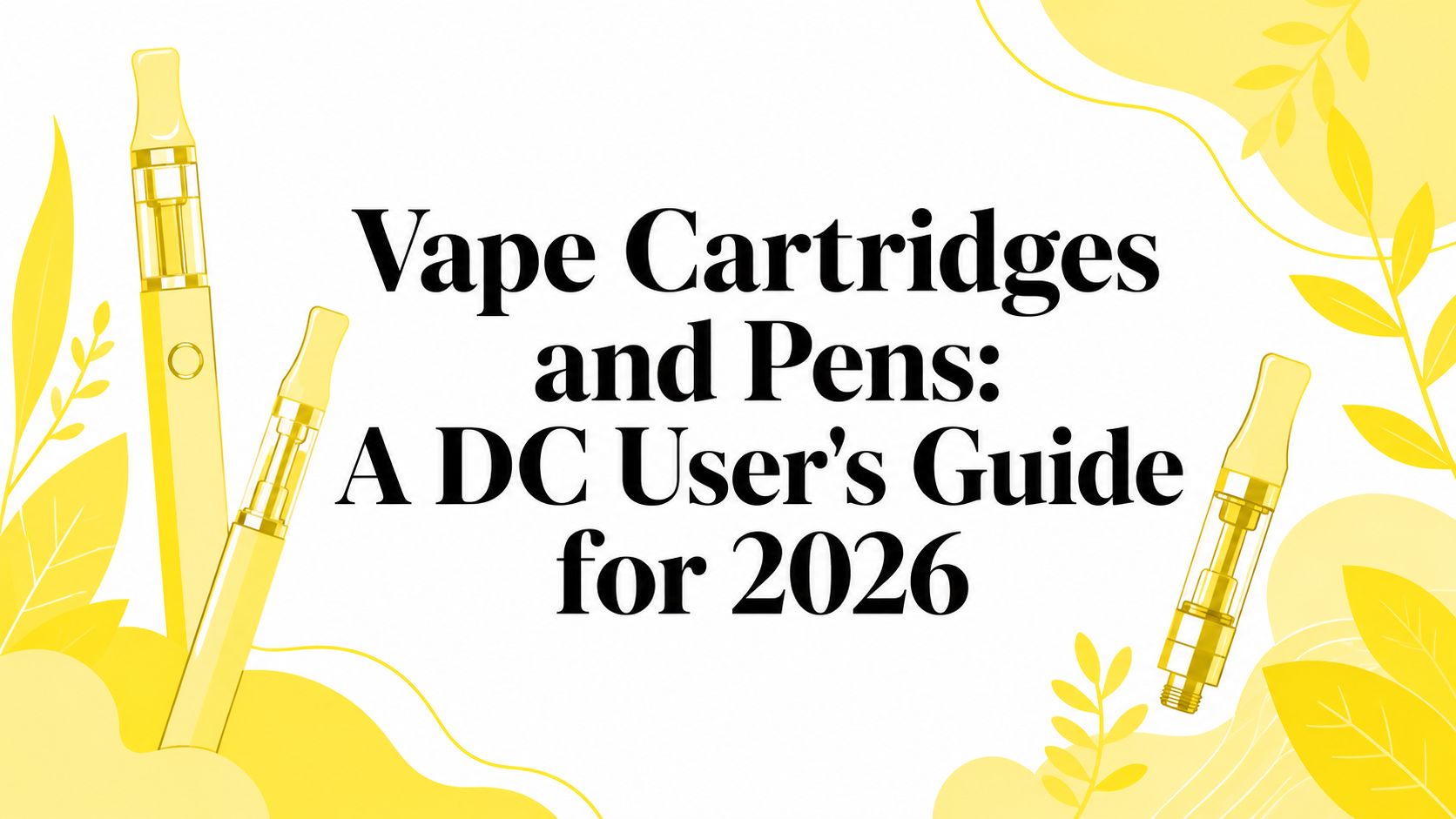 Vape Cartridges and Pens: A DC User's Guide for 2026