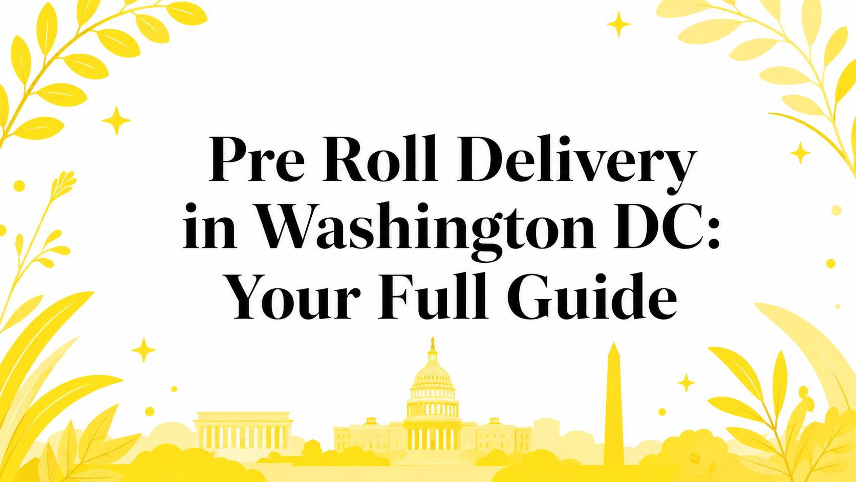 Pre Roll Delivery in Washington DC: Your Full Guide