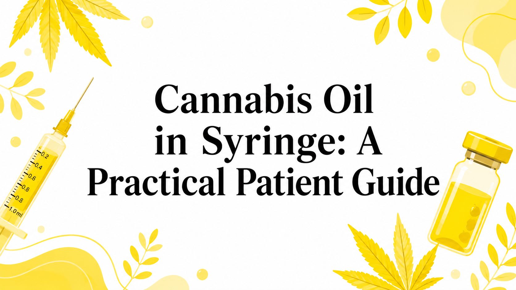 Cannabis Oil in Syringe: A Practical Patient Guide