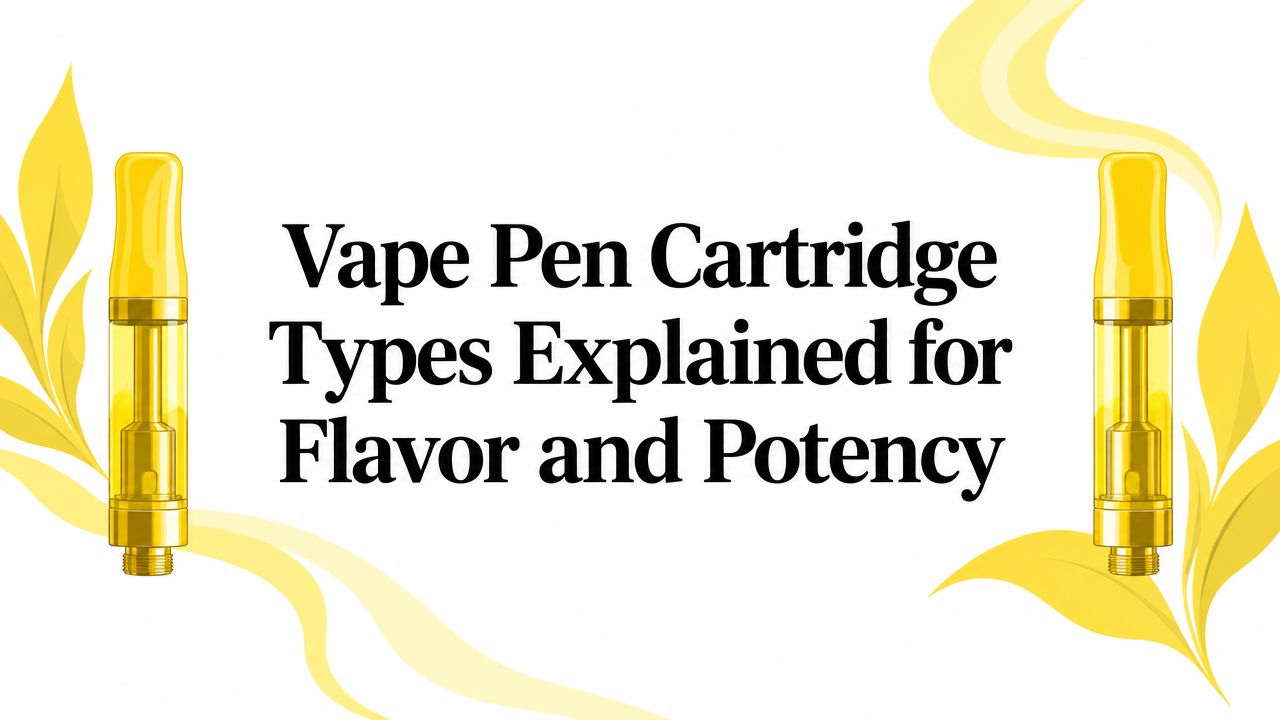 Vape Pen Cartridge Types Explained for Flavor and Potency