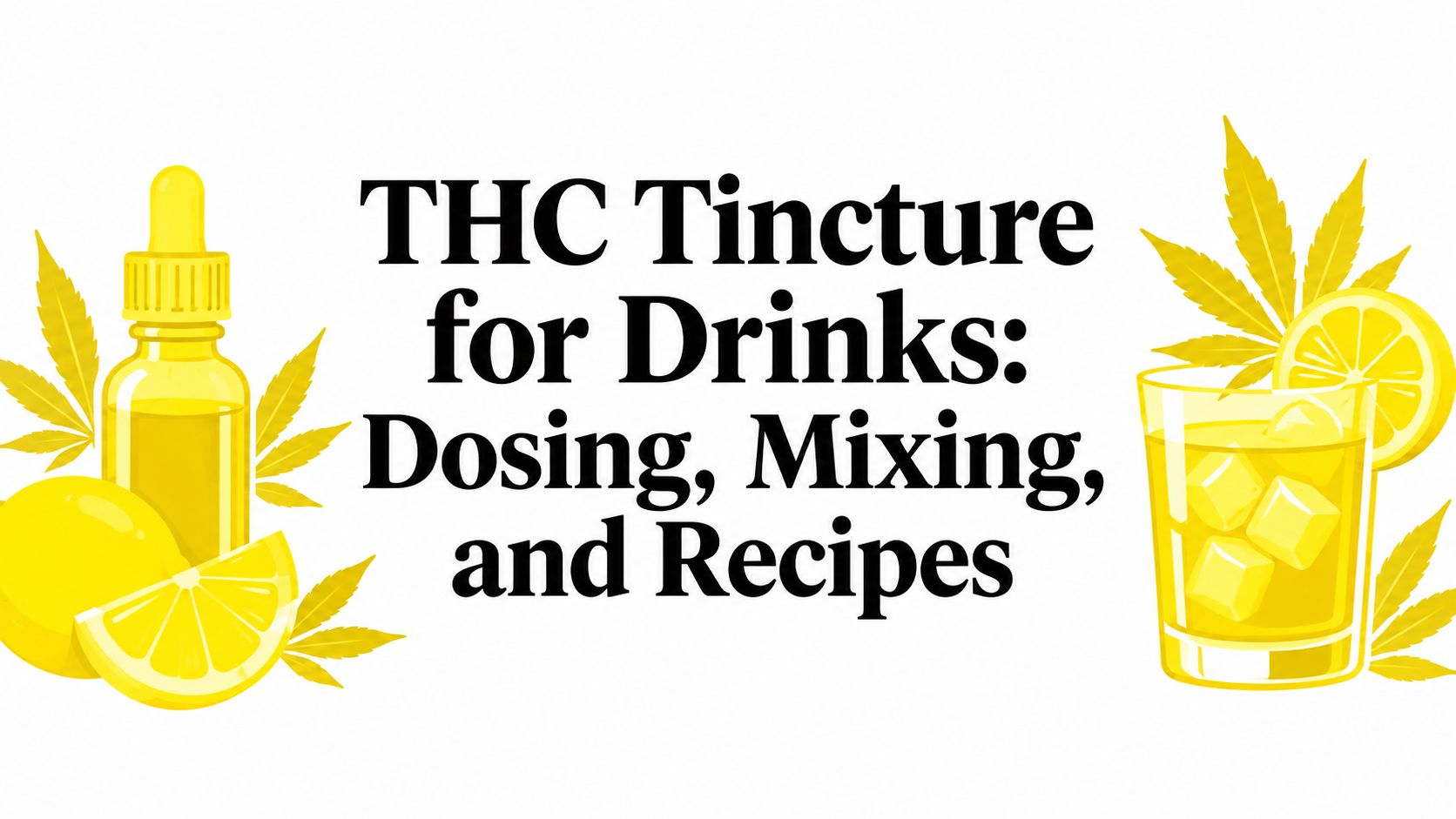 THC Tincture for Drinks: Dosing, Mixing, and Recipes