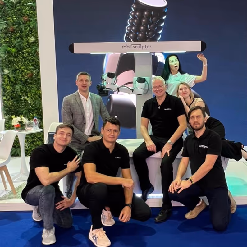 roboSculptor team on the exhibition