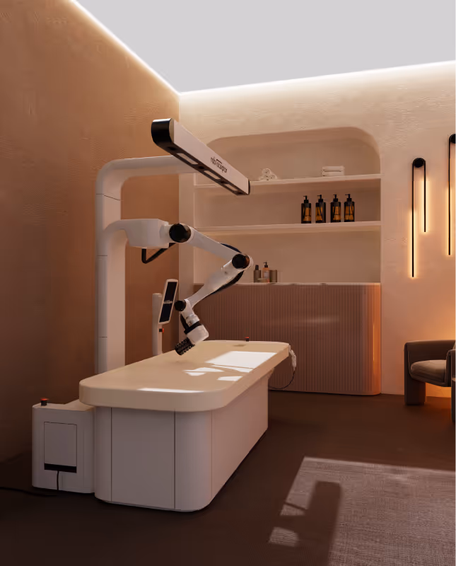 roboSculptor massage table in aesthetic spa center