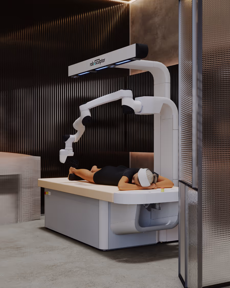 Girl getting a massage on roboSculptor