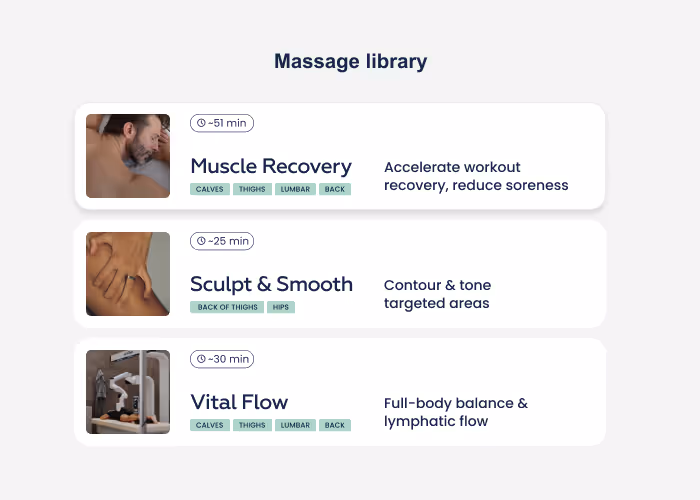 massage library | roboSculptor