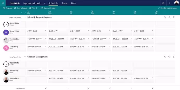 Microsoft 365 Staff Rota Set up Step 11