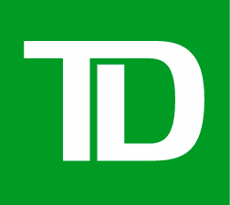 TD logo with white letters on a green background.