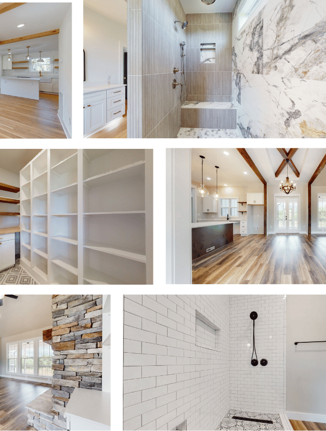 Spacious master bathroom with walk-in shower and double vanity