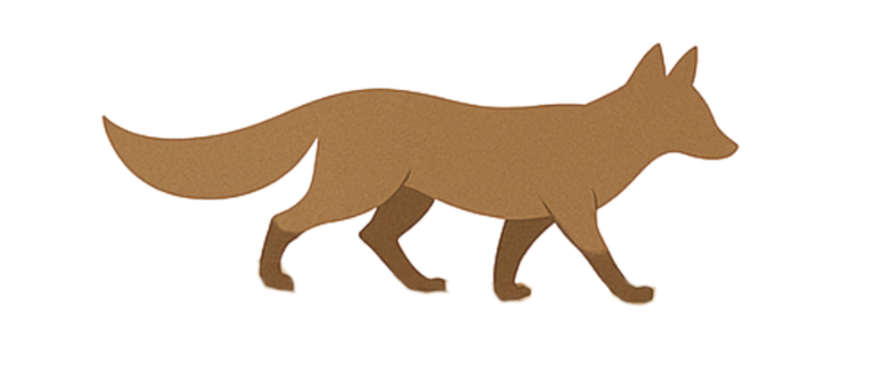 brown fox illustration