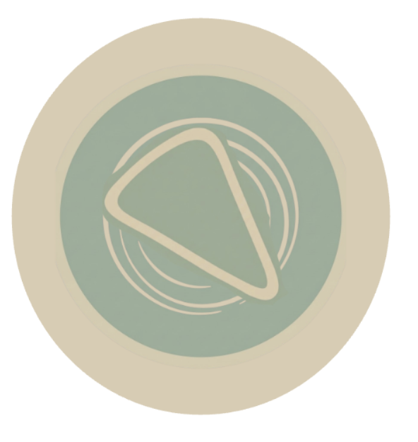 icon pizza on a plate