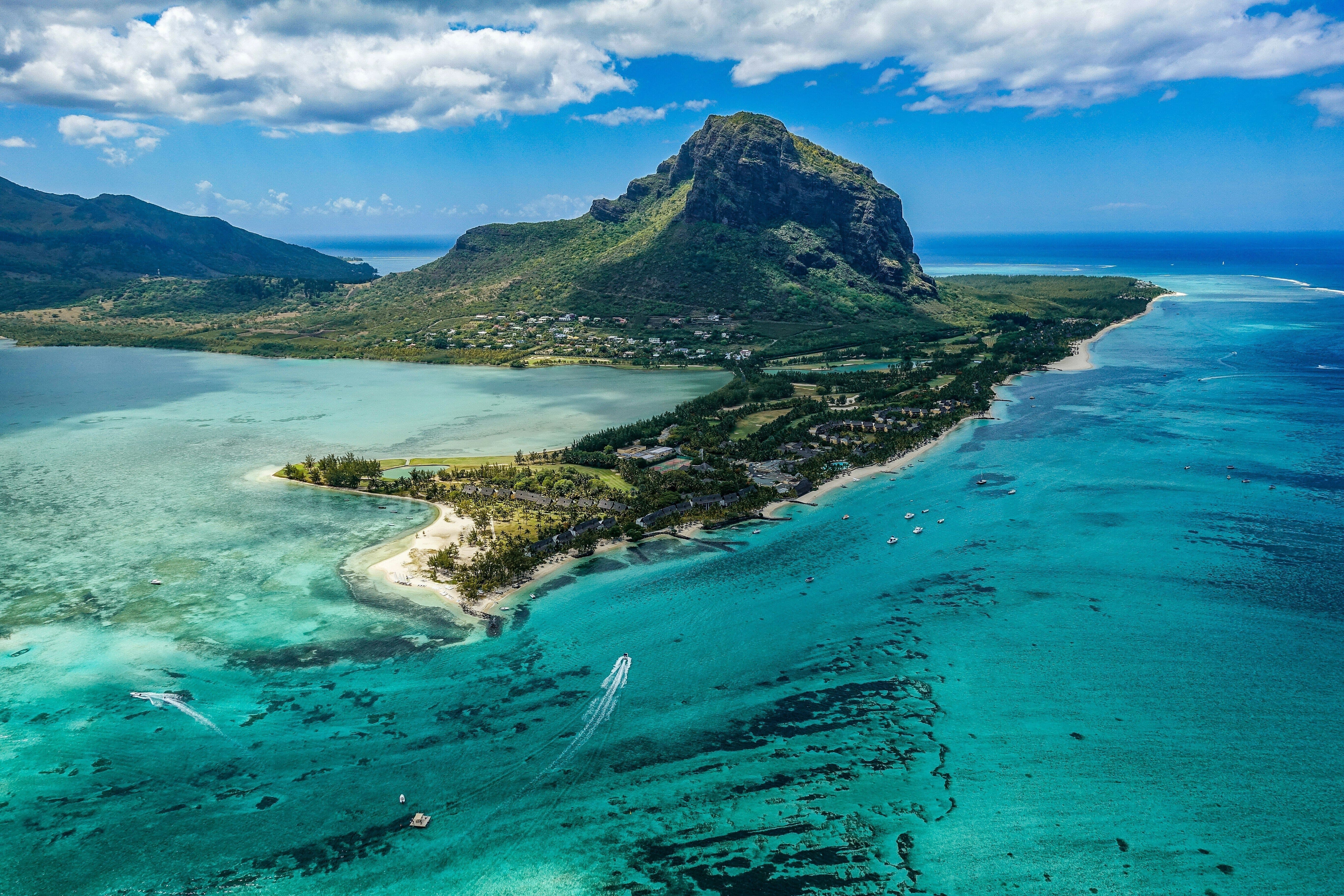 Ein Teilausschnitt der Insel Mauritius