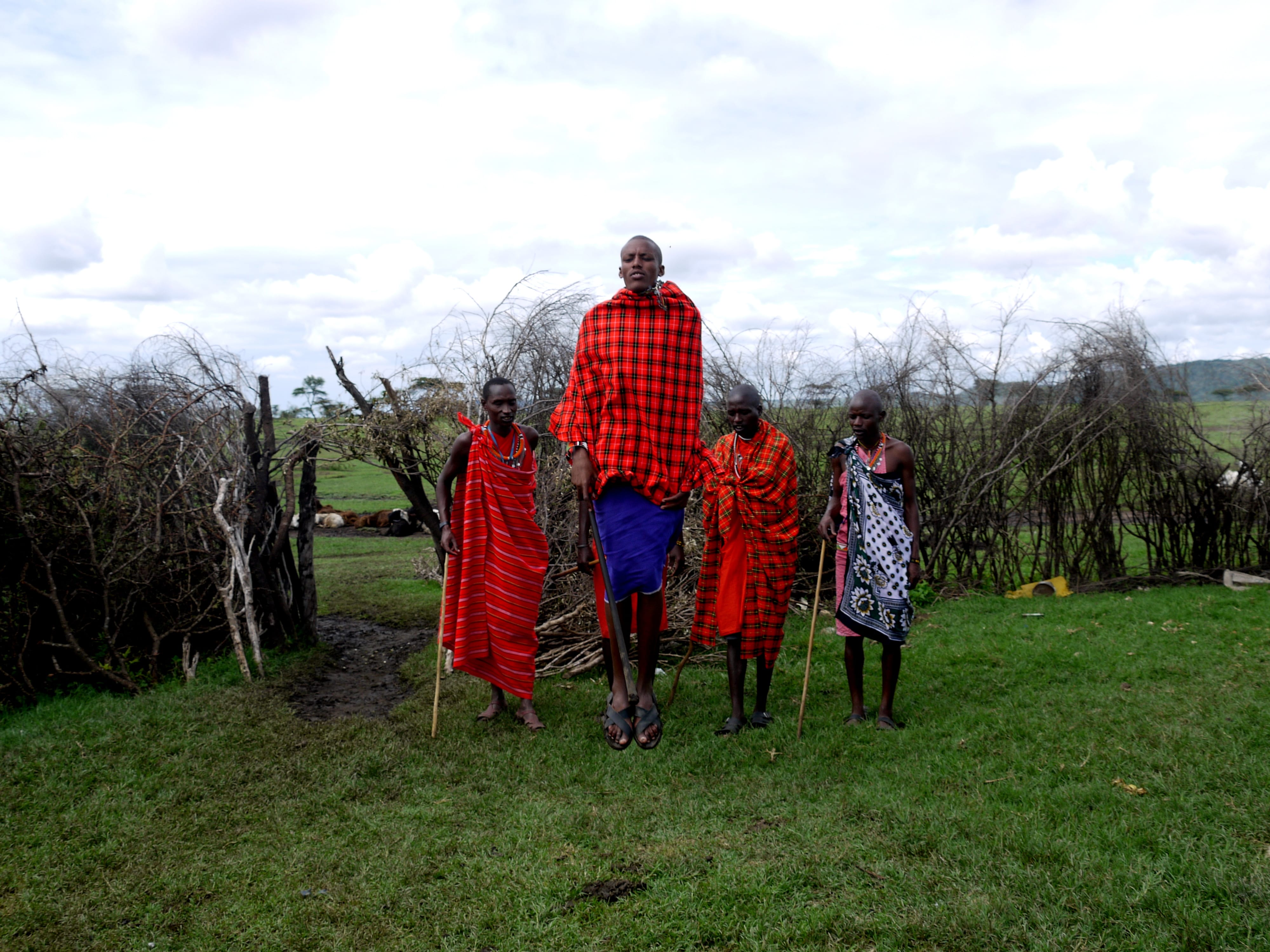 Vier indigene Maasai
