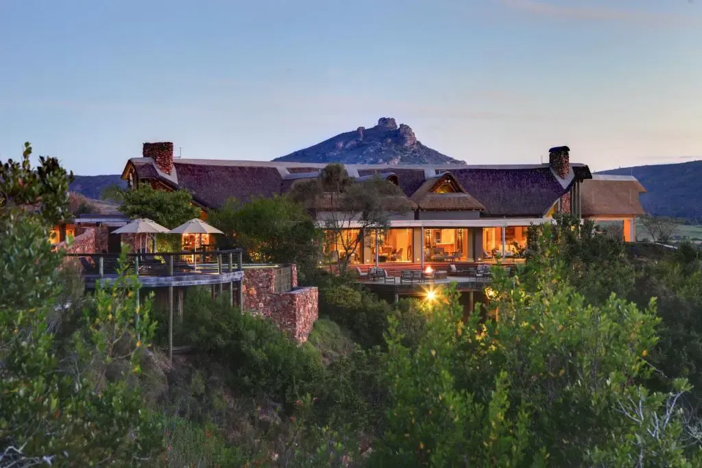 Panoramablick auf das Botlierskop Private Game Reserve