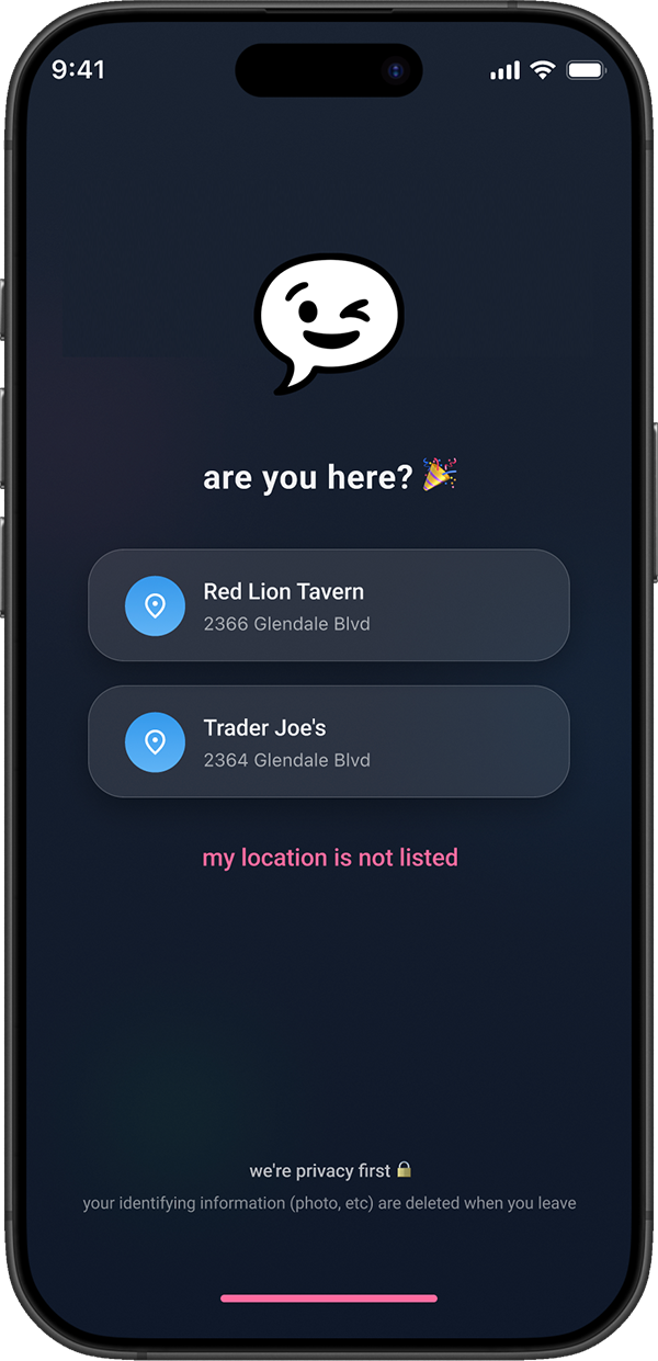 images of swoopchat - app main interface