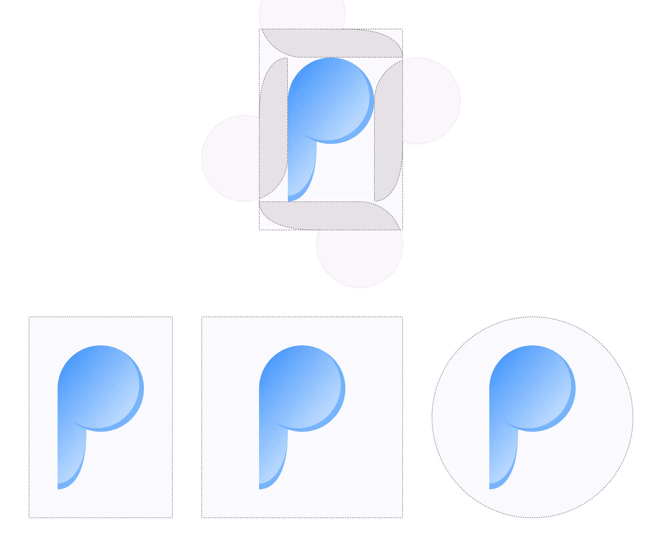 Grid showing Prahsys icon minimum padding