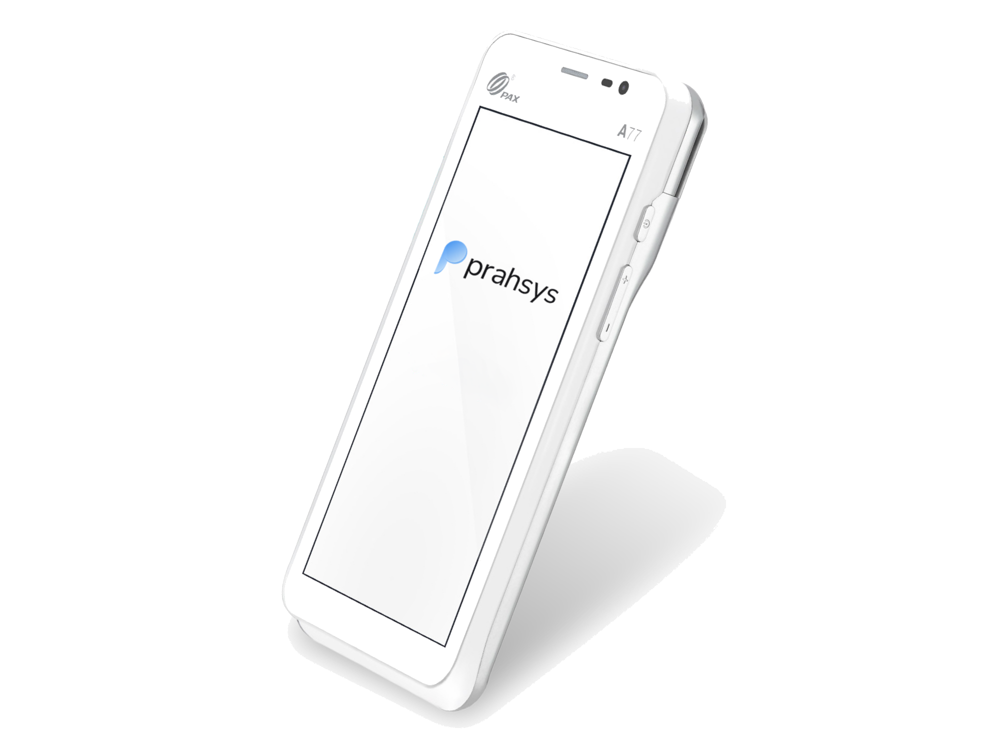 Prahsys Payments on a PAX A77 card terminal