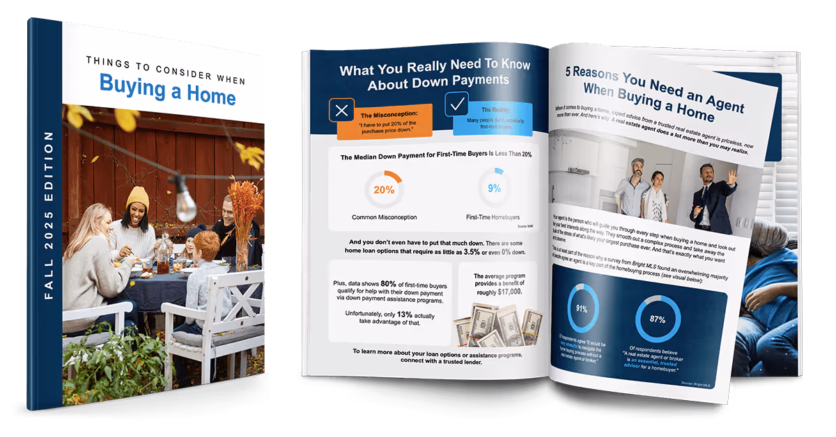 Cover of PDF guide Things to Consider When Buying a Home Fall 2025 from JB Realty for Tampa Bay homebuyers