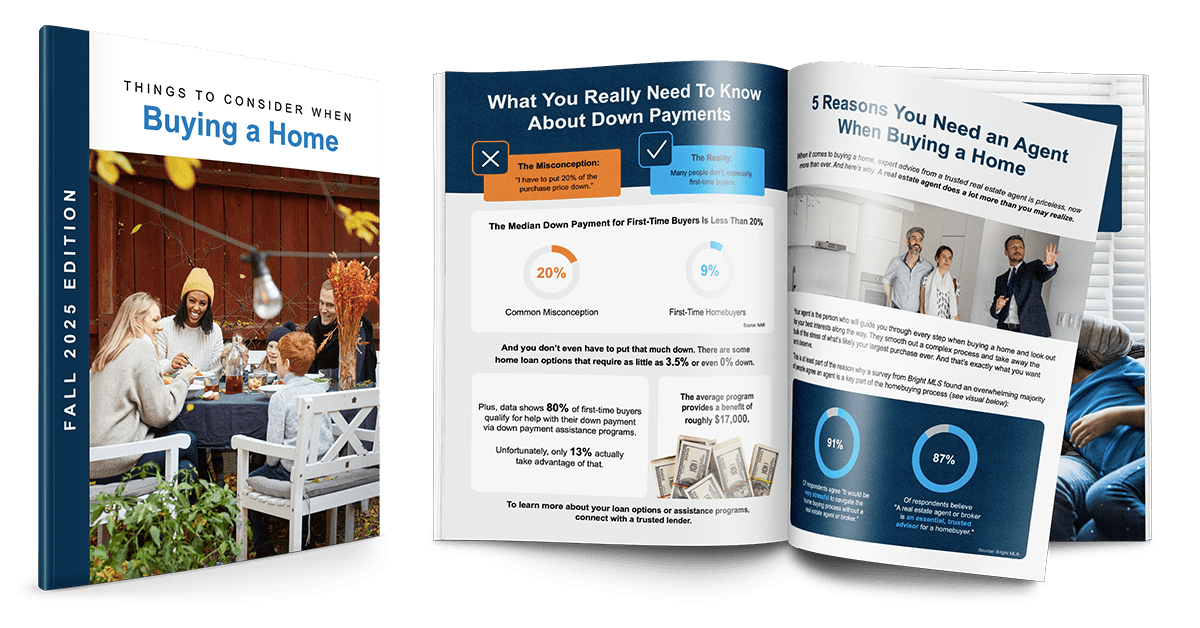 Cover of PDF guide Things to Consider When Buying a Home Fall 2025 from JB Realty for Tampa Bay homebuyers