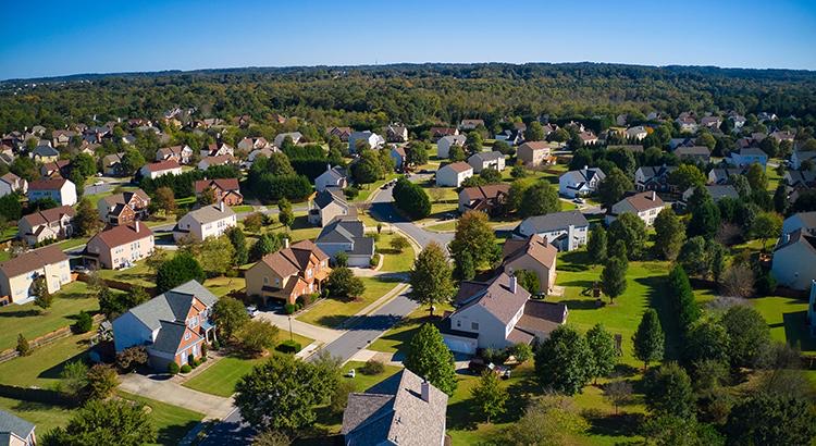Illustration showing uneven price trends across U.S. metros