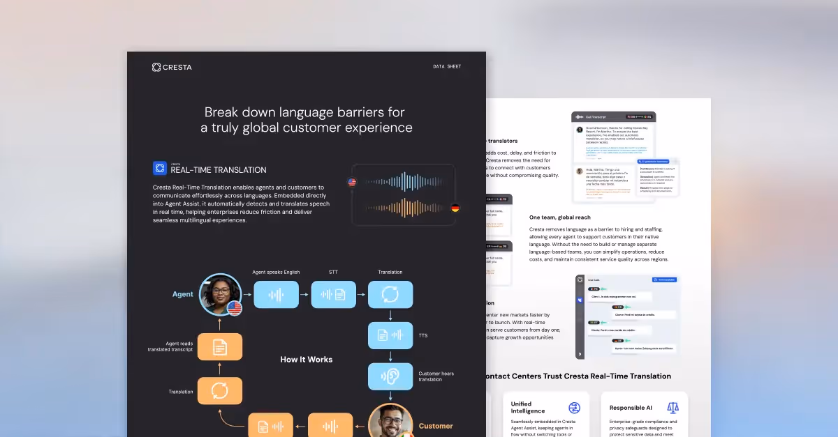 Cresta Real-Time Translation