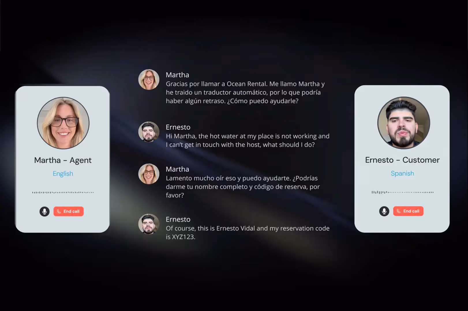 Cresta Real-Time Translation