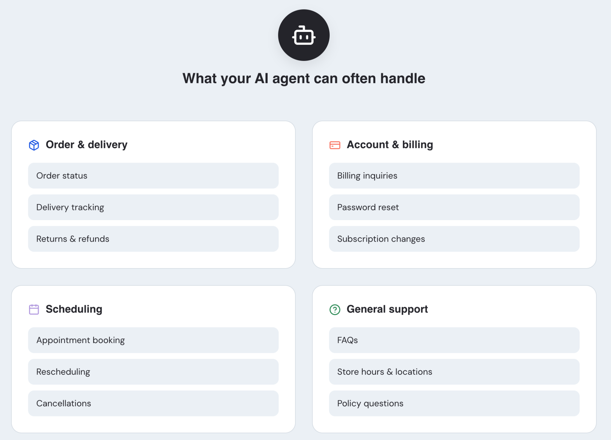Use cases ripe for an AI agent