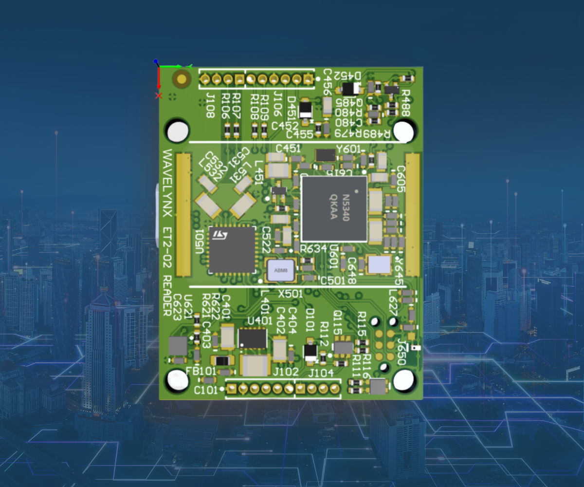 The APEX Module is shown in the center of the image with an electronic cityscape behind it.