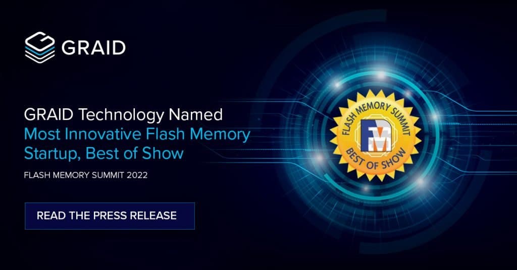Graid Technology FMS 2022 Most Innovative Flash Memory Startup Best of Show