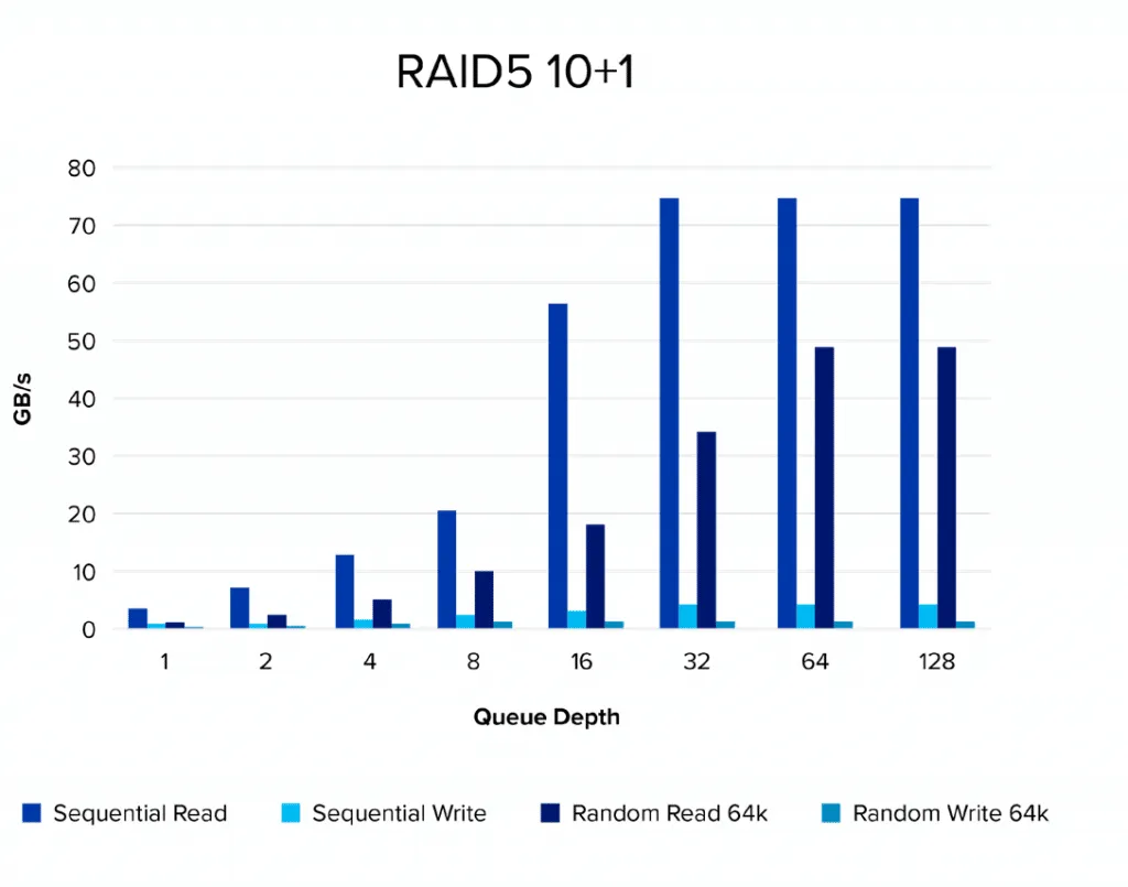 RAID5 10+1 drives table