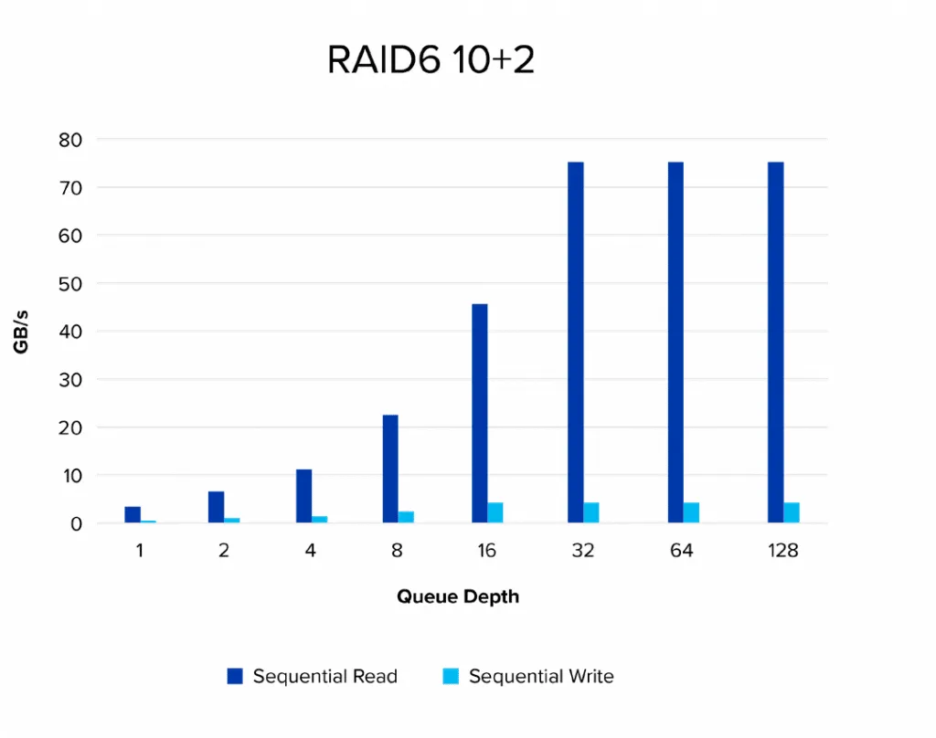 RAID6 10+2 drives chart