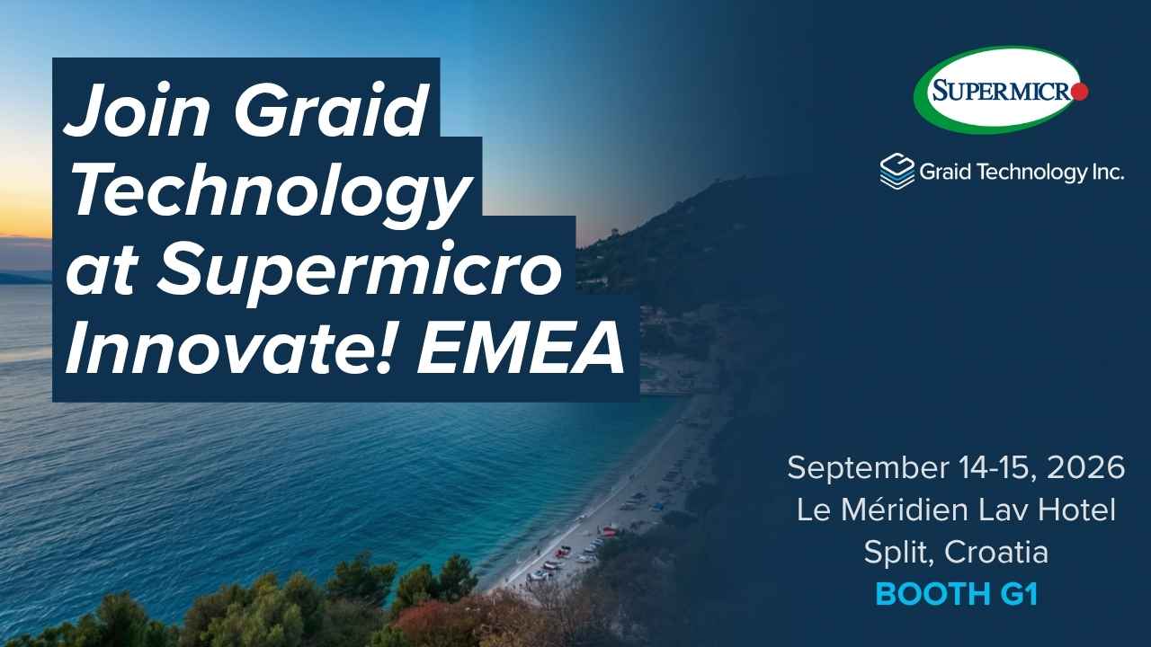 Graid Technology at Supermicro Innovate! EMEA