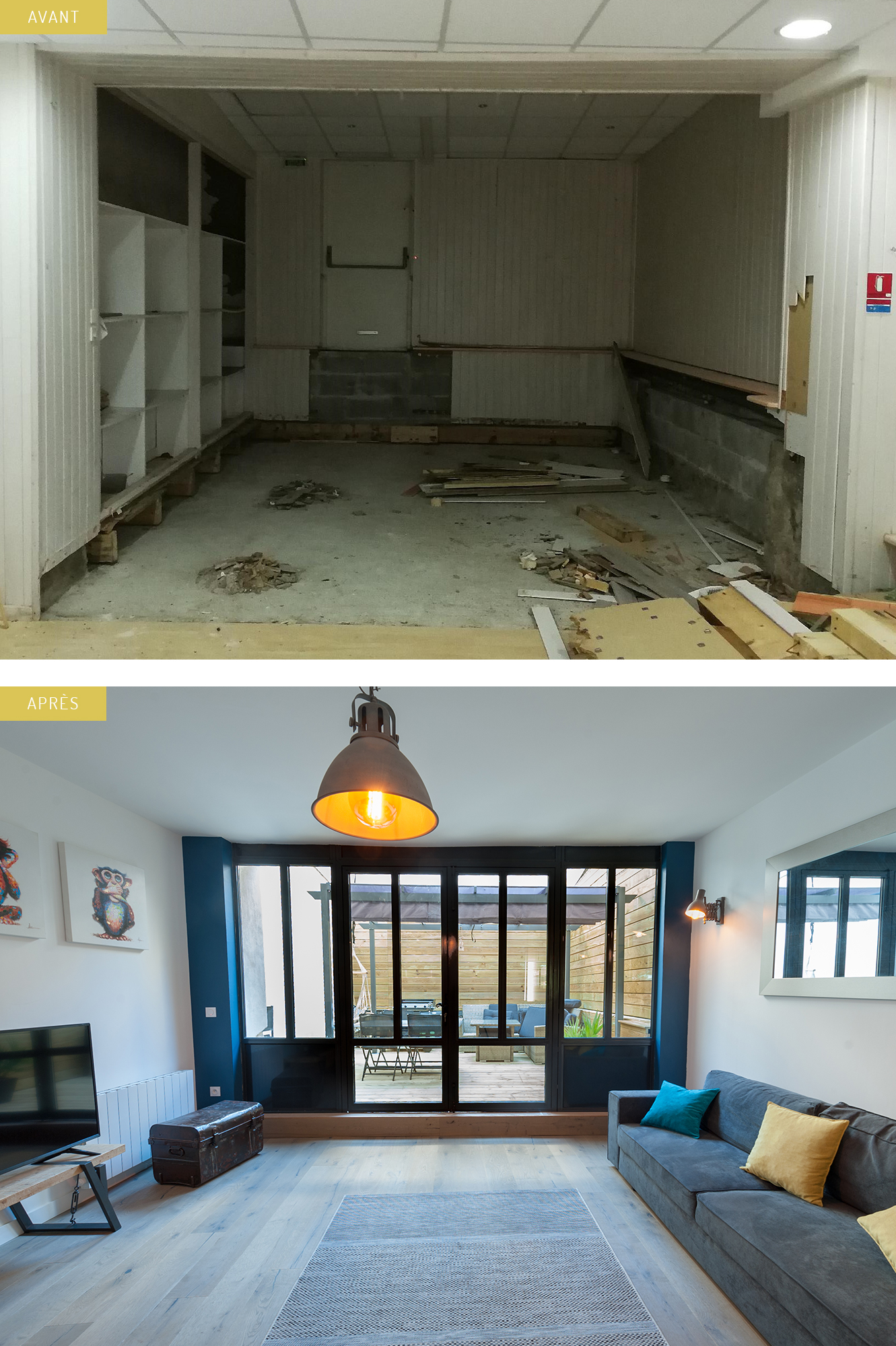 Porte vitrée la rochelle