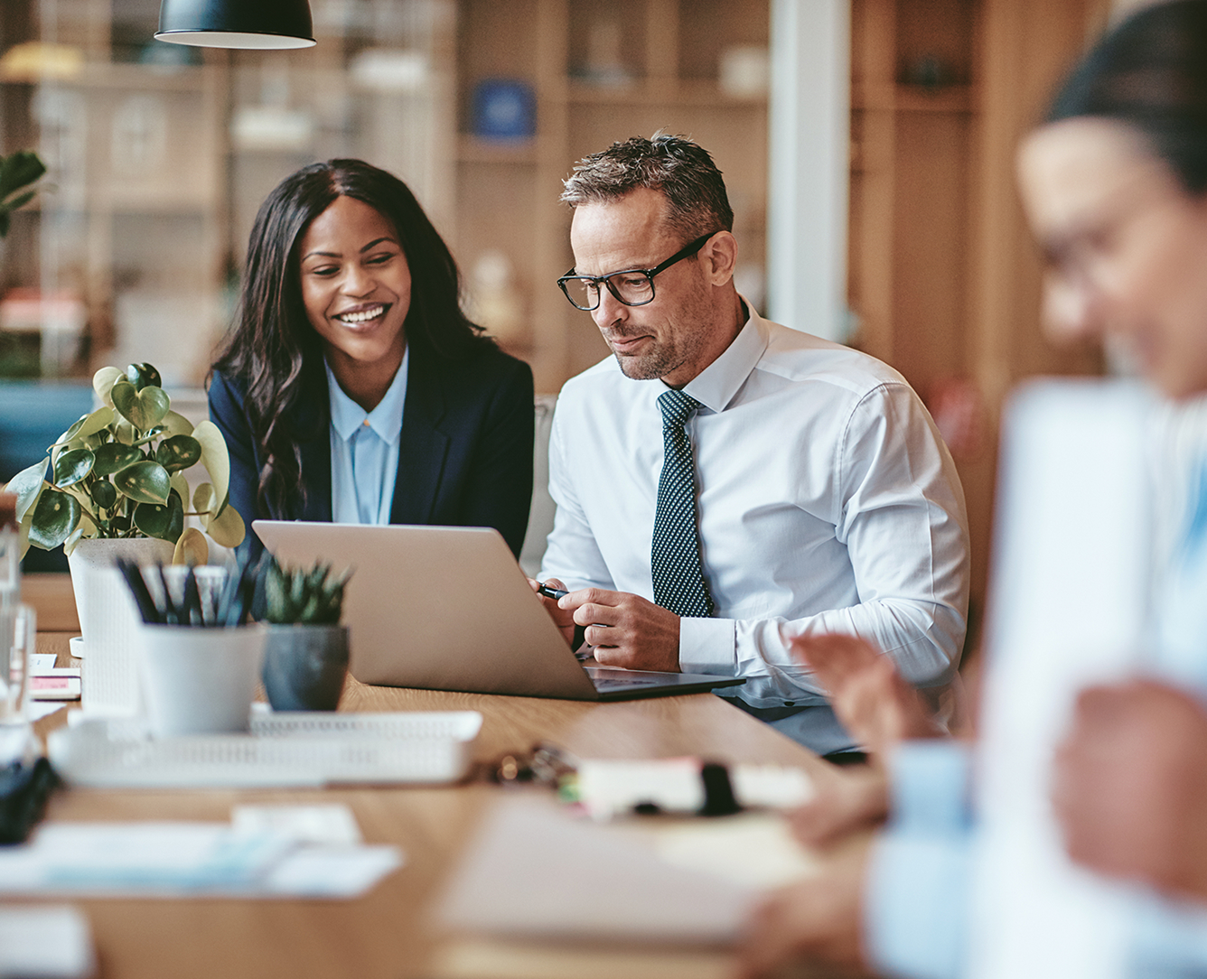 People in a meeting