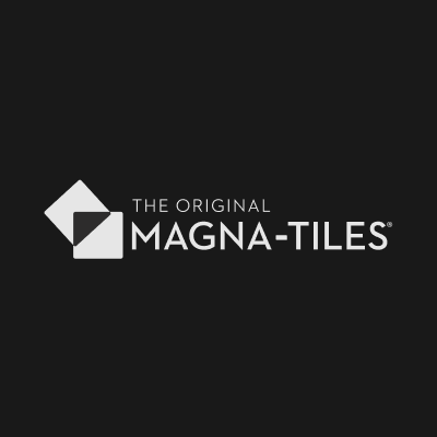Logo featuring a geometric design with the text "THE ORIGINAL MAGNA-TILES" in a modern font.