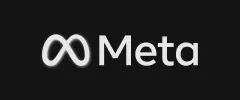Stylized logo featuring the word "Meta" in white on a black background.