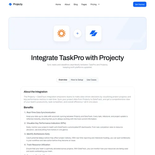 Integration Single Page
