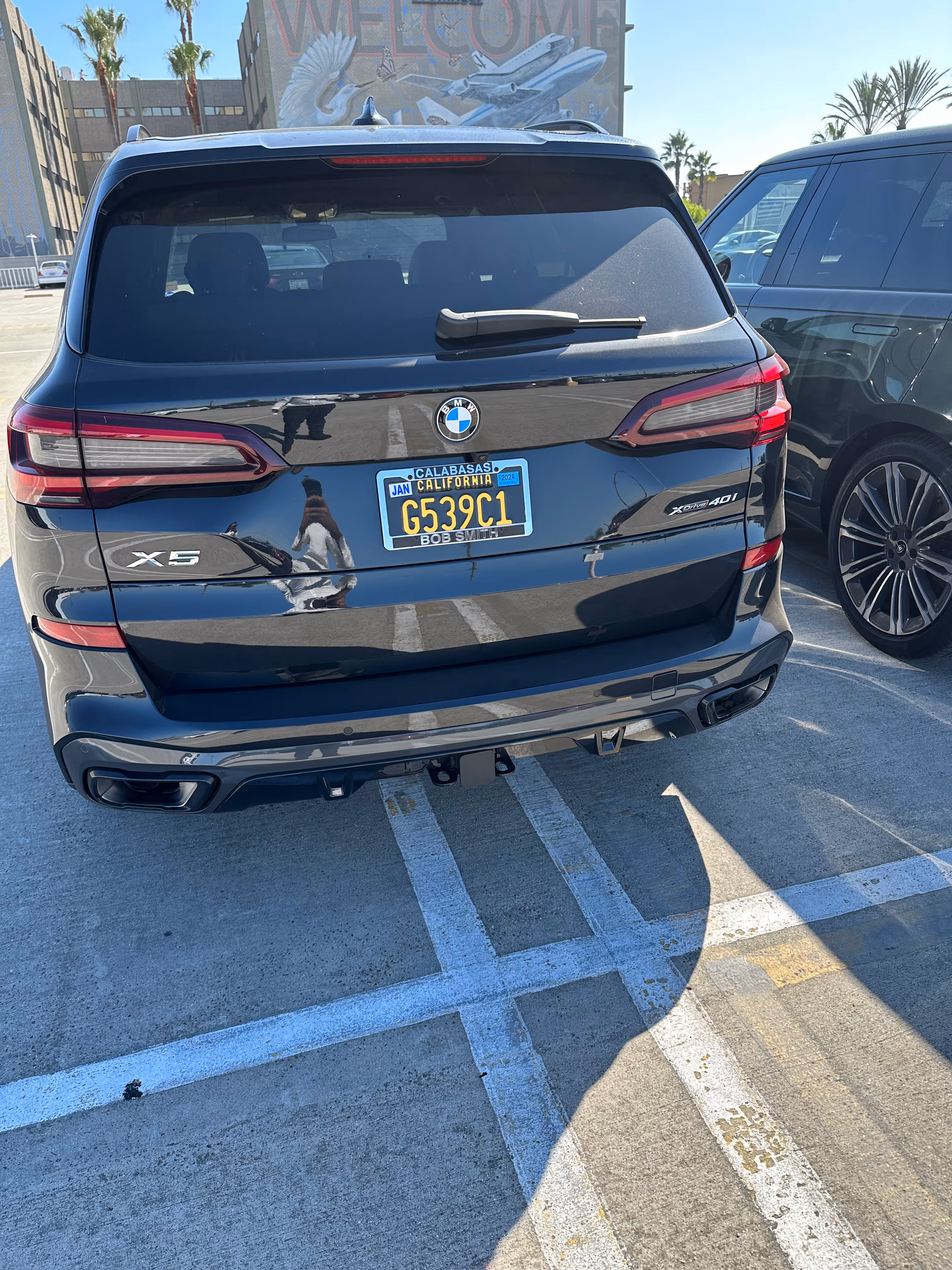 BMW car parked outdoors on the street