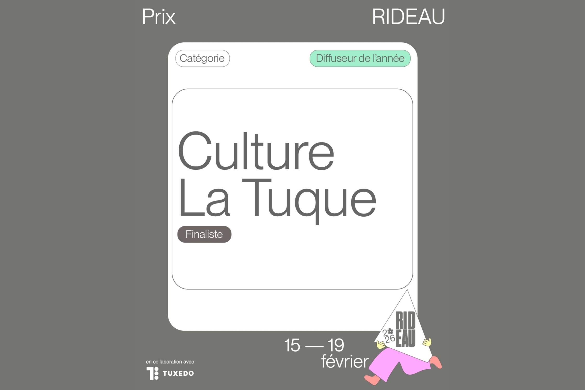 Gala Rideau : Culture La Tuque en nomination pour le prix du diffuseur de l’année