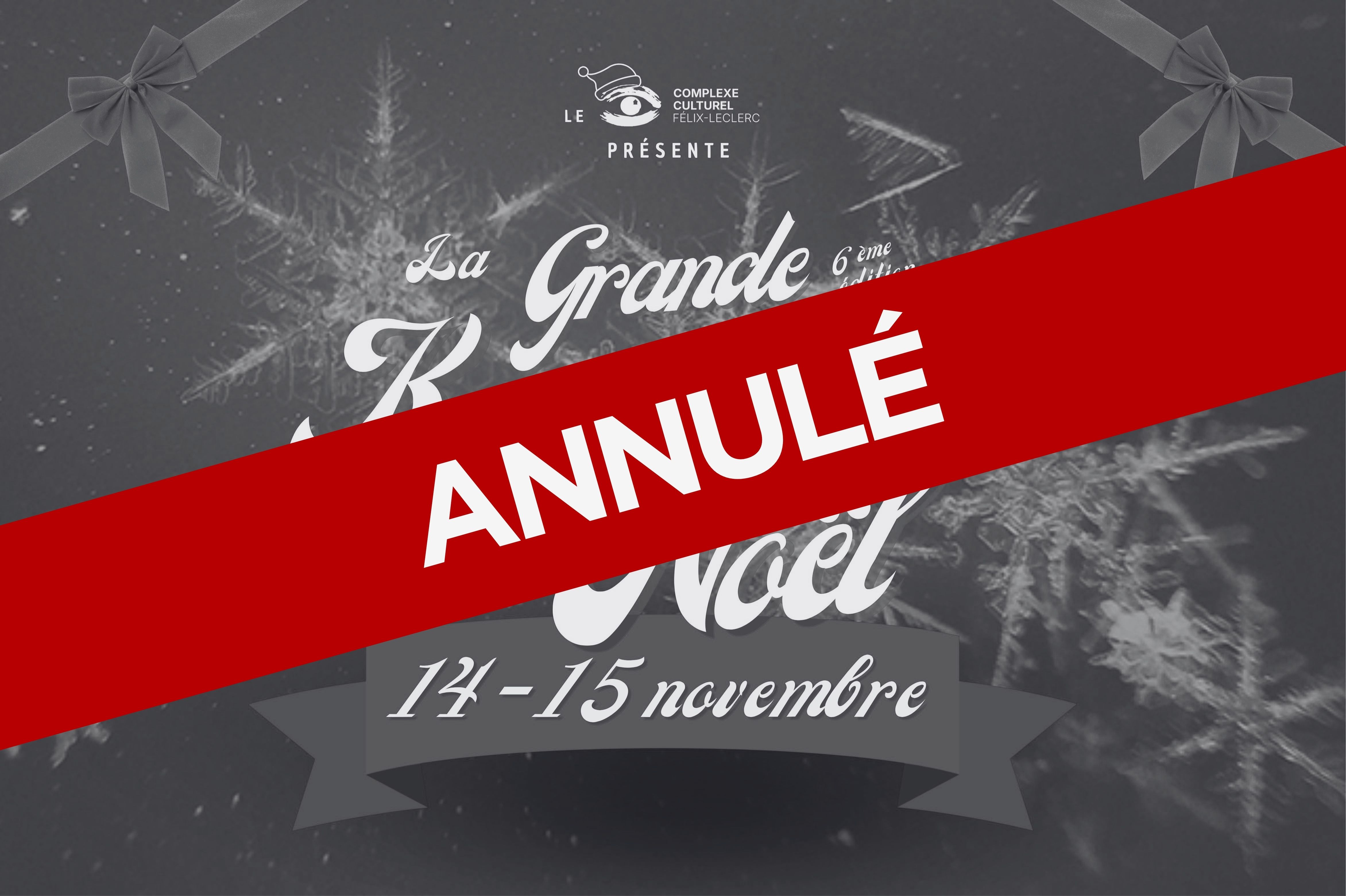 Annulation de la Grande Kermesse de Noël
