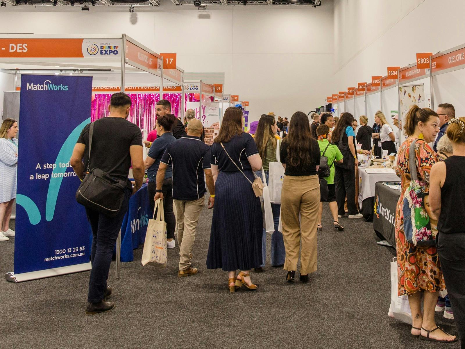 A crowd shot from the Brisbane Disability Expo 2023