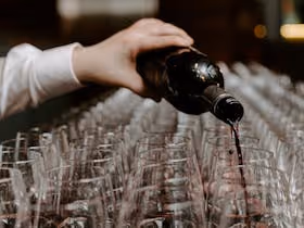 Wine being poured