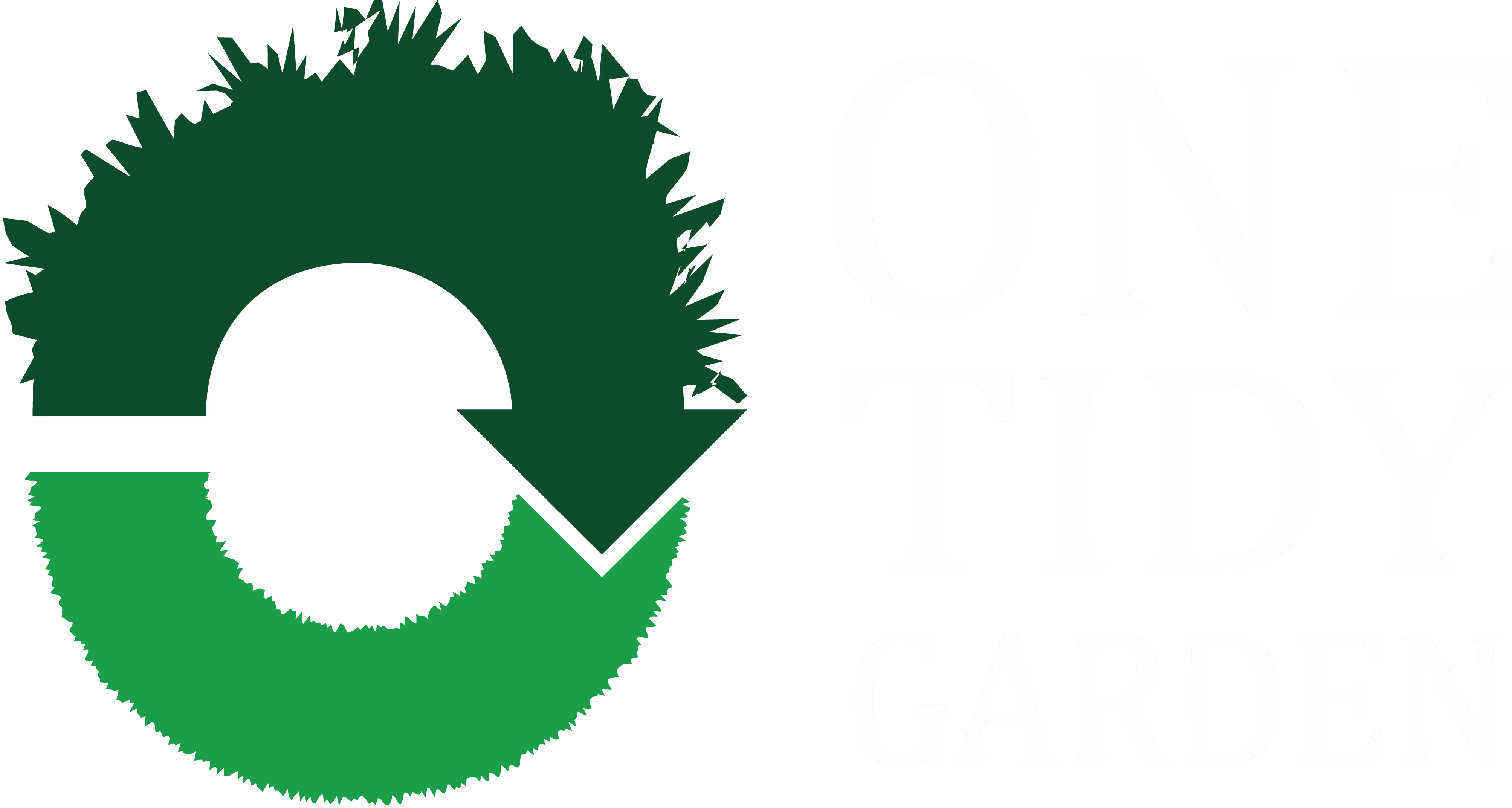 One Tidy Garden logo in white