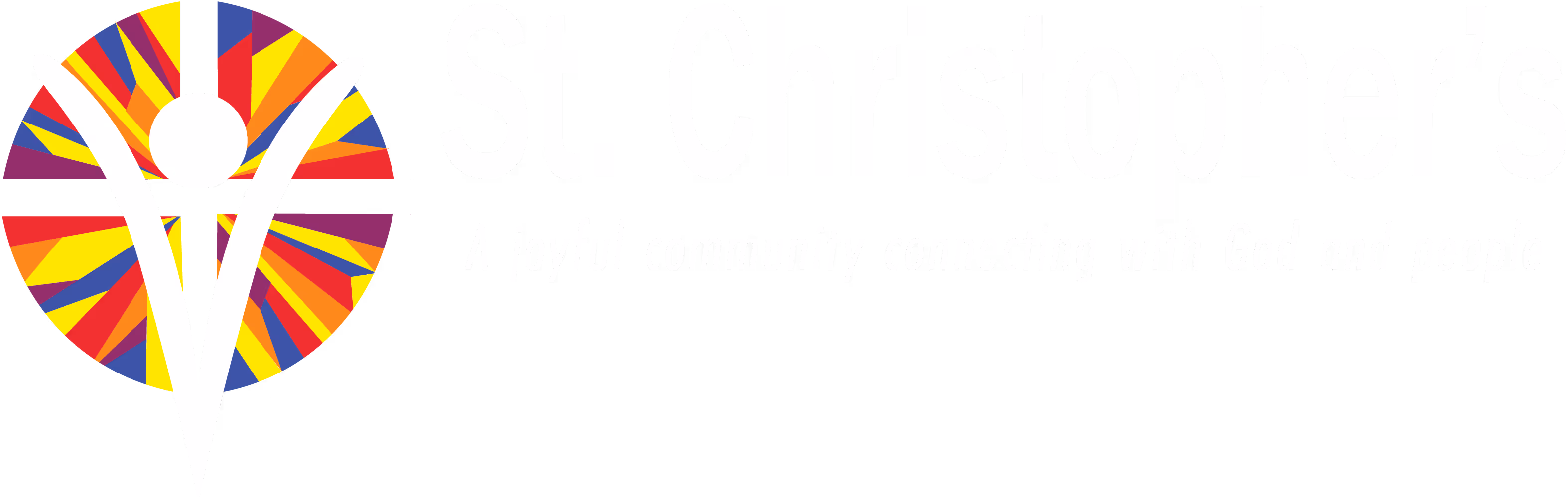 St Christopher's church logo white