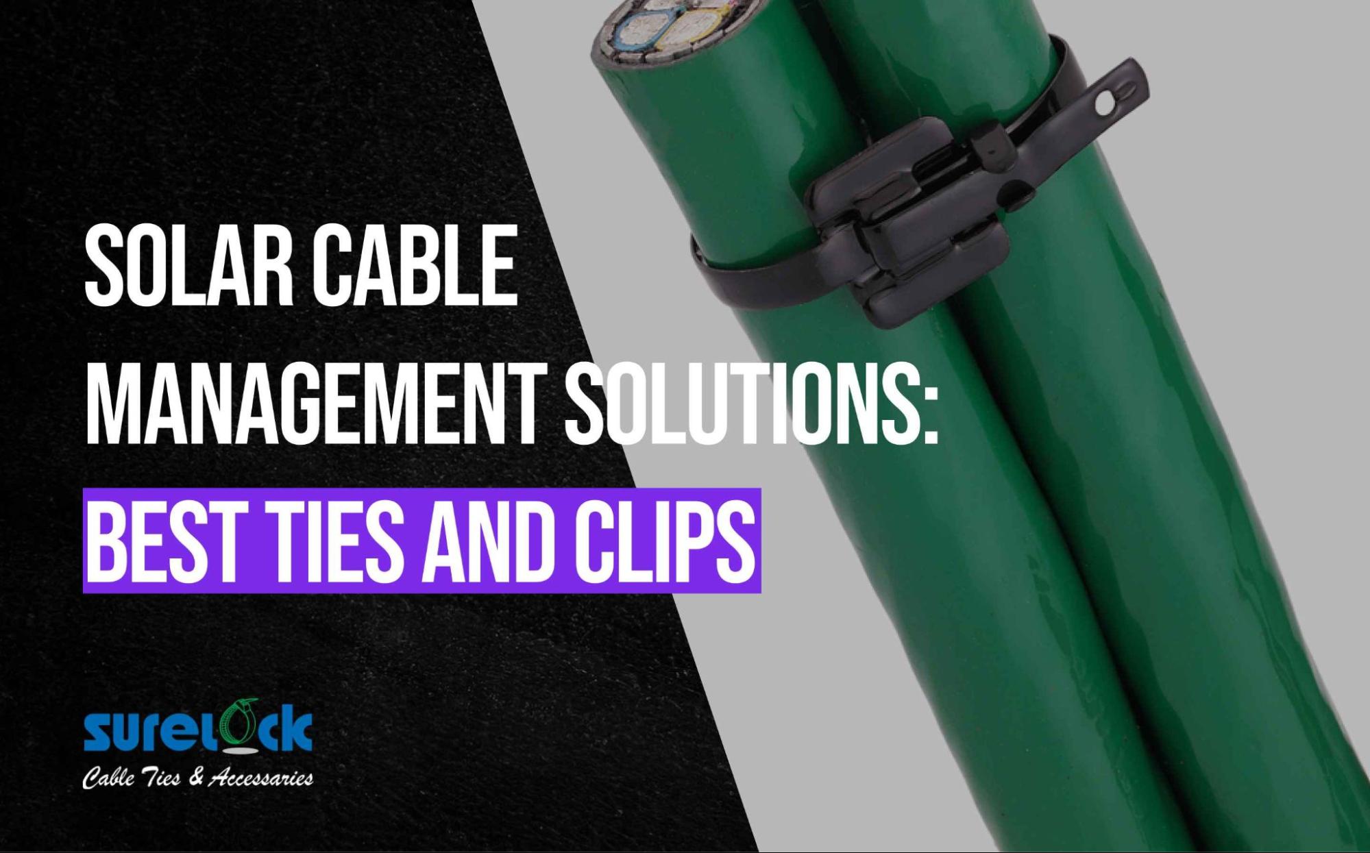 Guide to Solar Cable Management Solutions: Best Ties and Clips