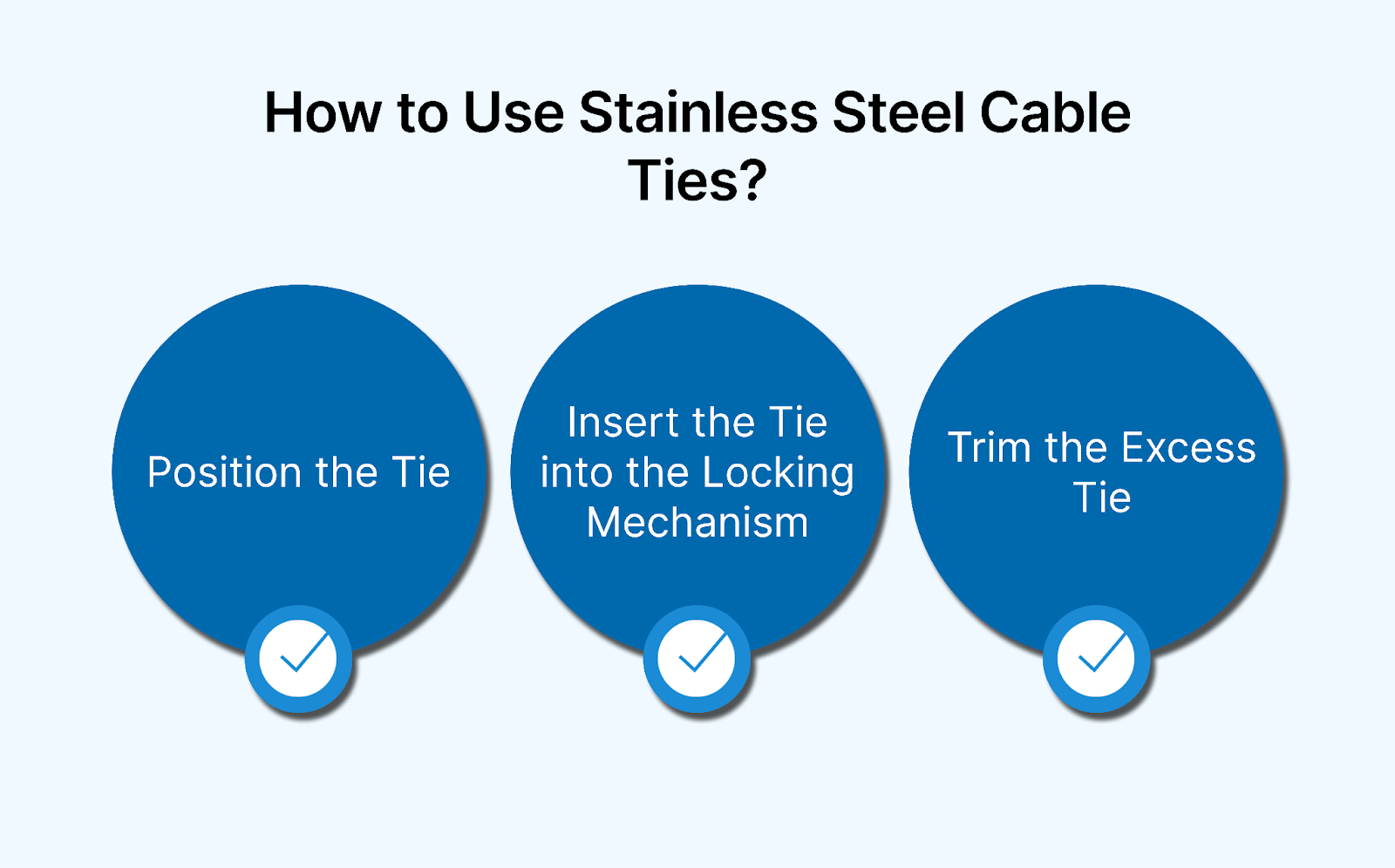 How to Use Stainless Steel Cable Ties?