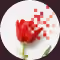 Pixelated tulip